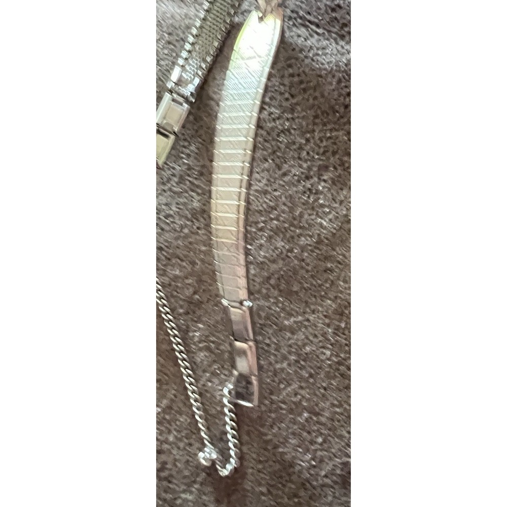 Vintage Ladies Benrus 17 Jewel Silver Tone Cocktail Mechanical Wind Watch - Picture 6 of 9